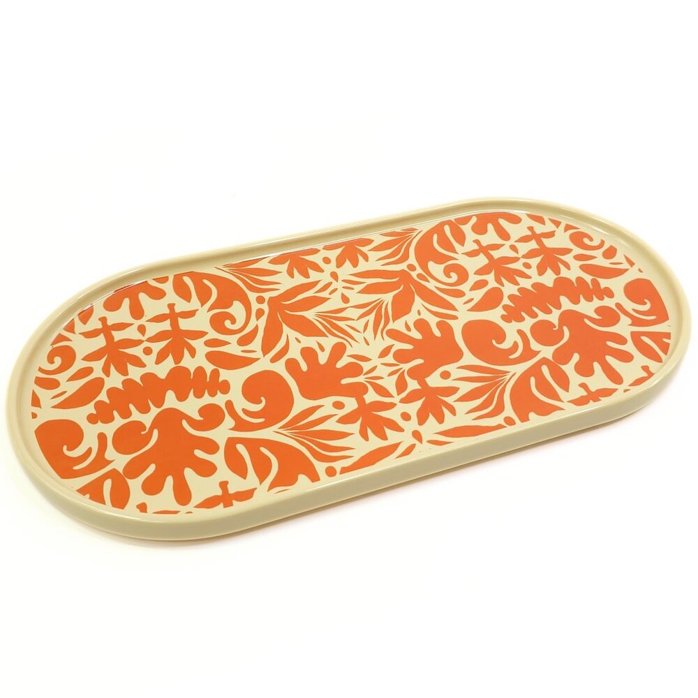 Short Stories Orange & Cream Modern Serving Dish / Platter